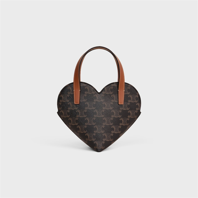 celine teen coeur triomphe canvas heart handbag